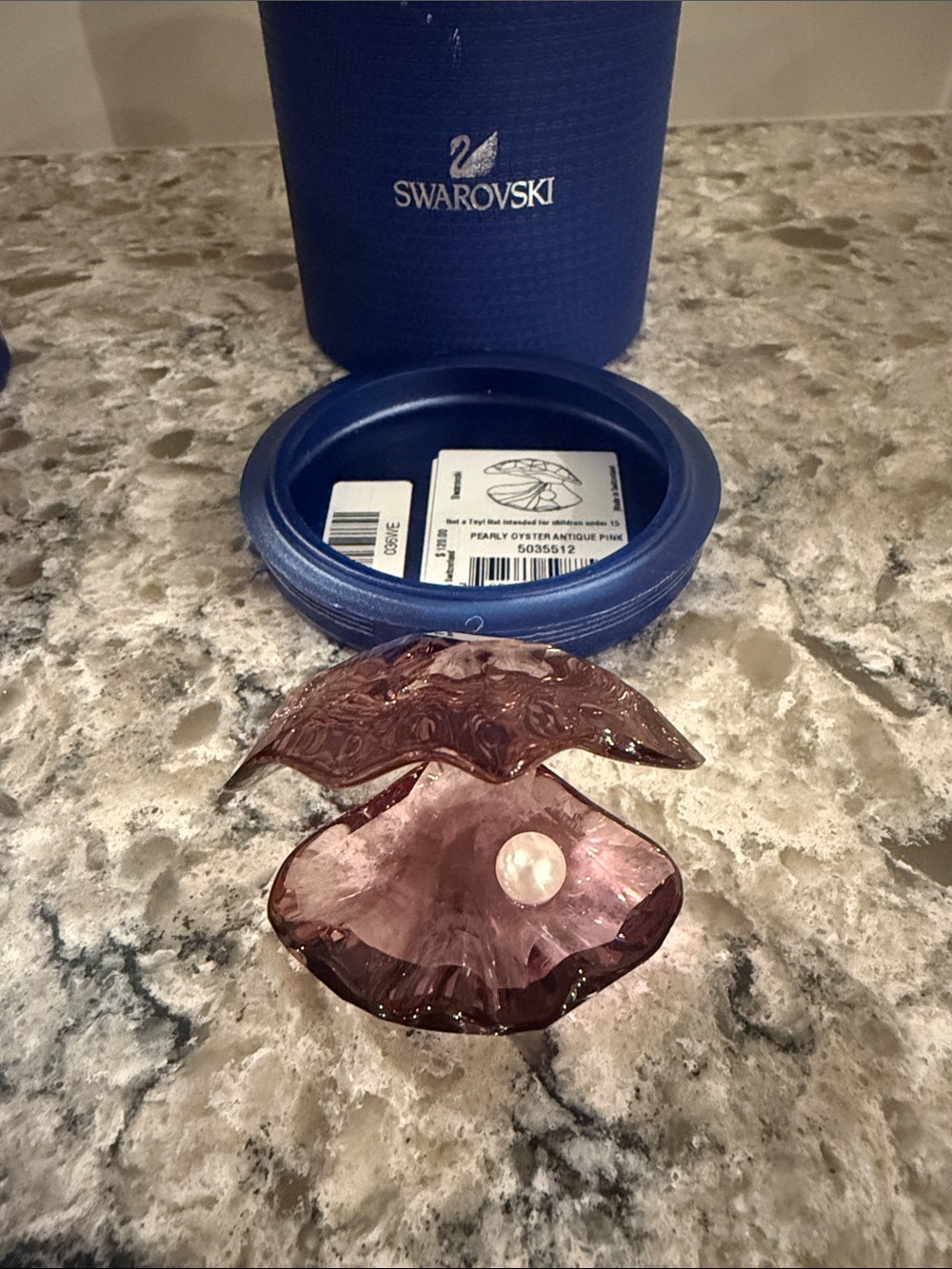 Swarovski Pearly Oyster Antique Pink